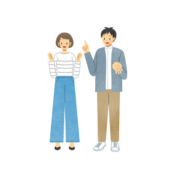 伴走サポート体制のイメージイラスト