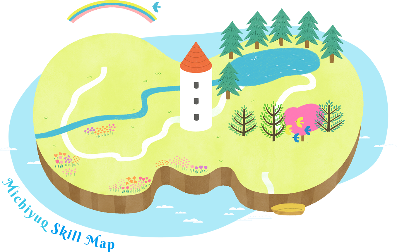 めざせ！広報マスターへの旅のイラストマップ